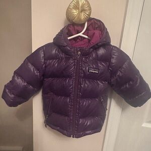 Patagonia baby coat gently worn EUC purple high loft